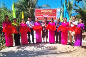 KHÁNH THÀNH CẦU GIAO THÔNG NÔNG THÔN ẤP SO ĐŨA BÉ