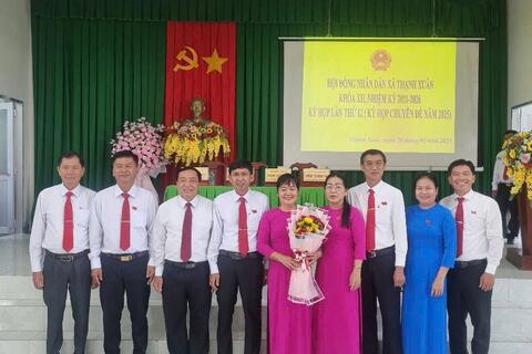 HĐND XÃ THẠNH XUÂN BẦU BỔ SUNG CHỨC DANH CHỦ TỊCH HĐND VÀ UBND XÃ, NHIỆM KỲ 2021 - 2026