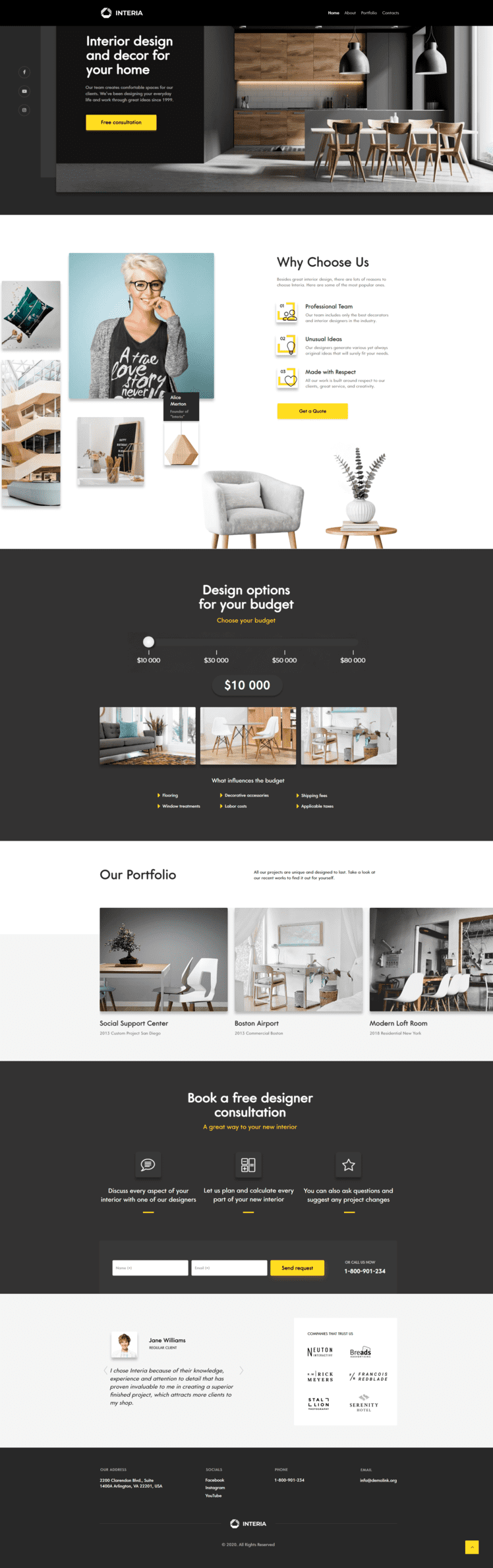 Mẫu website Landing Page 001